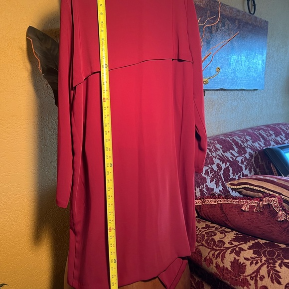 Set of jacket and pant, size Large in a burgundy color. Nine West brand. - Picture 3 of 6